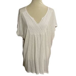 🎈Just My Size Blouse White Short Sleeve 3X🎈Clearance! 2/$15-3/$25